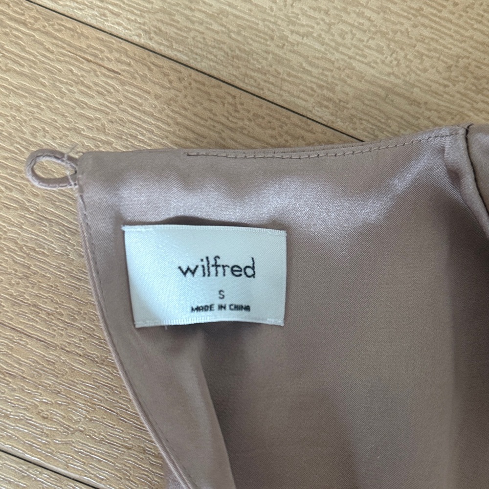 Wilfred Satin Blouse in Beige
